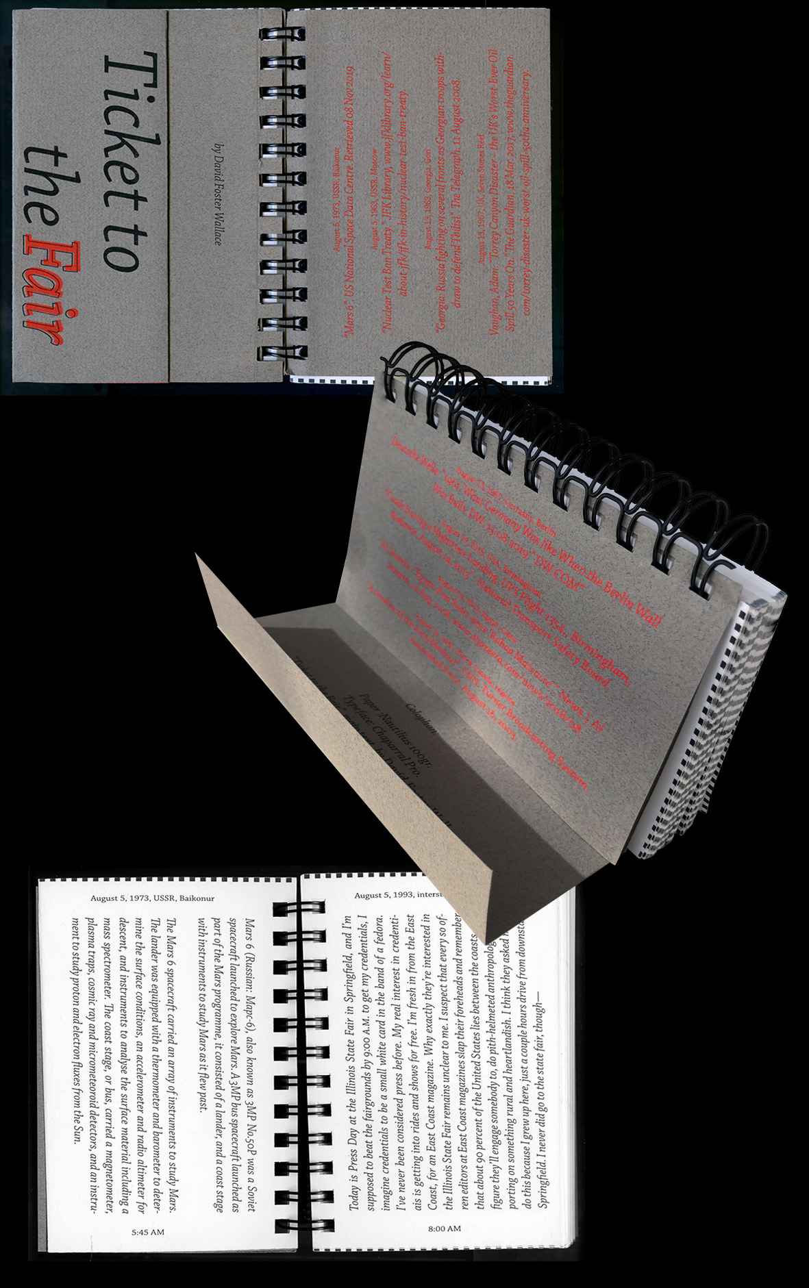 Publication posed as a desk calendar