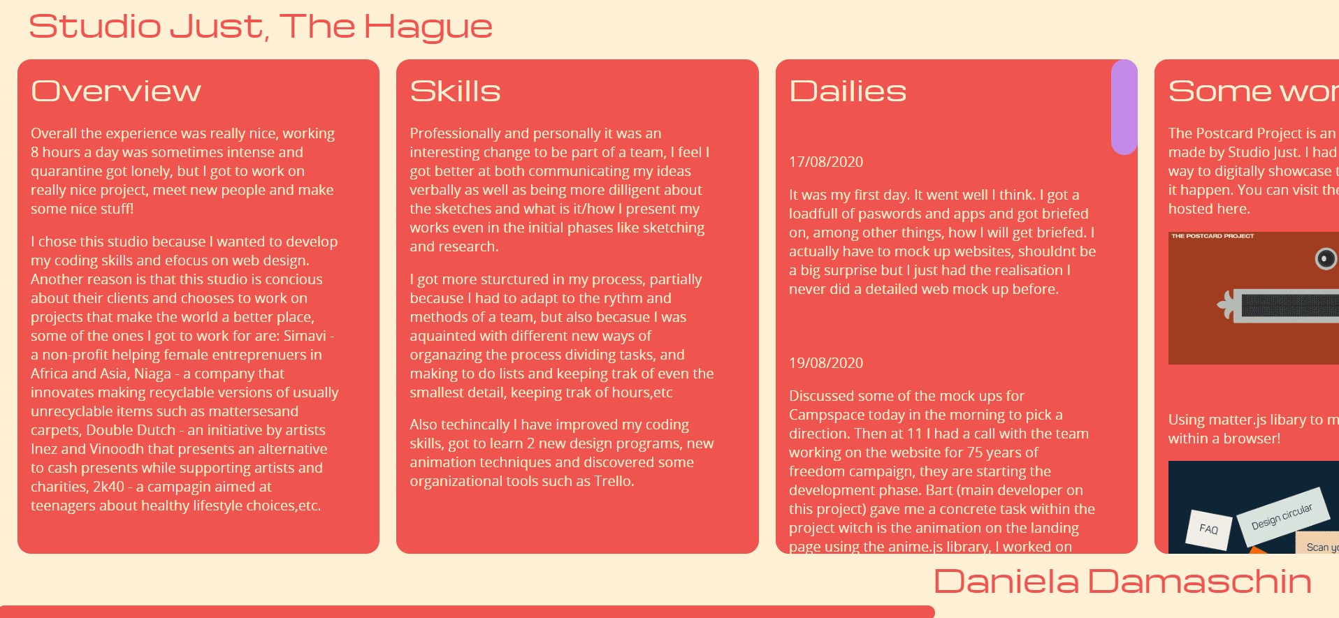 Internship report design image
