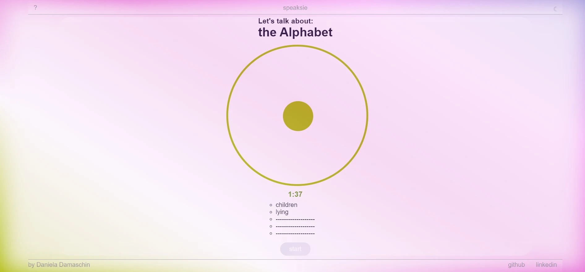 Image of application in use