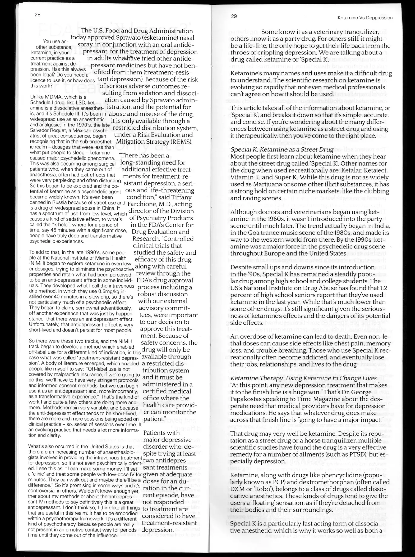 Inner pages of the publication